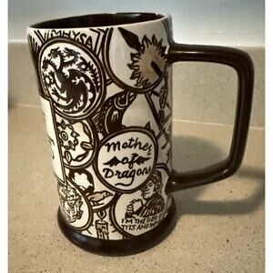 Game of Thrones Westeros Handmade Signed Studio Pottery Goblet Mug Fan Art